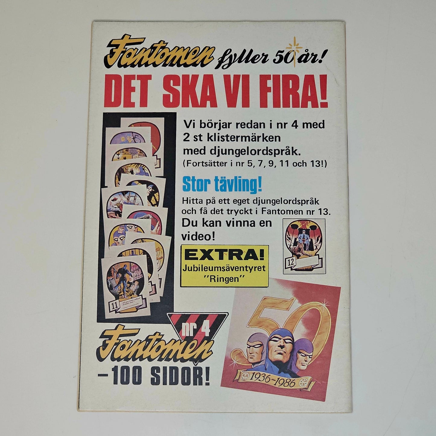 Stålmannen Nr 3 1986 #VF# + Poster