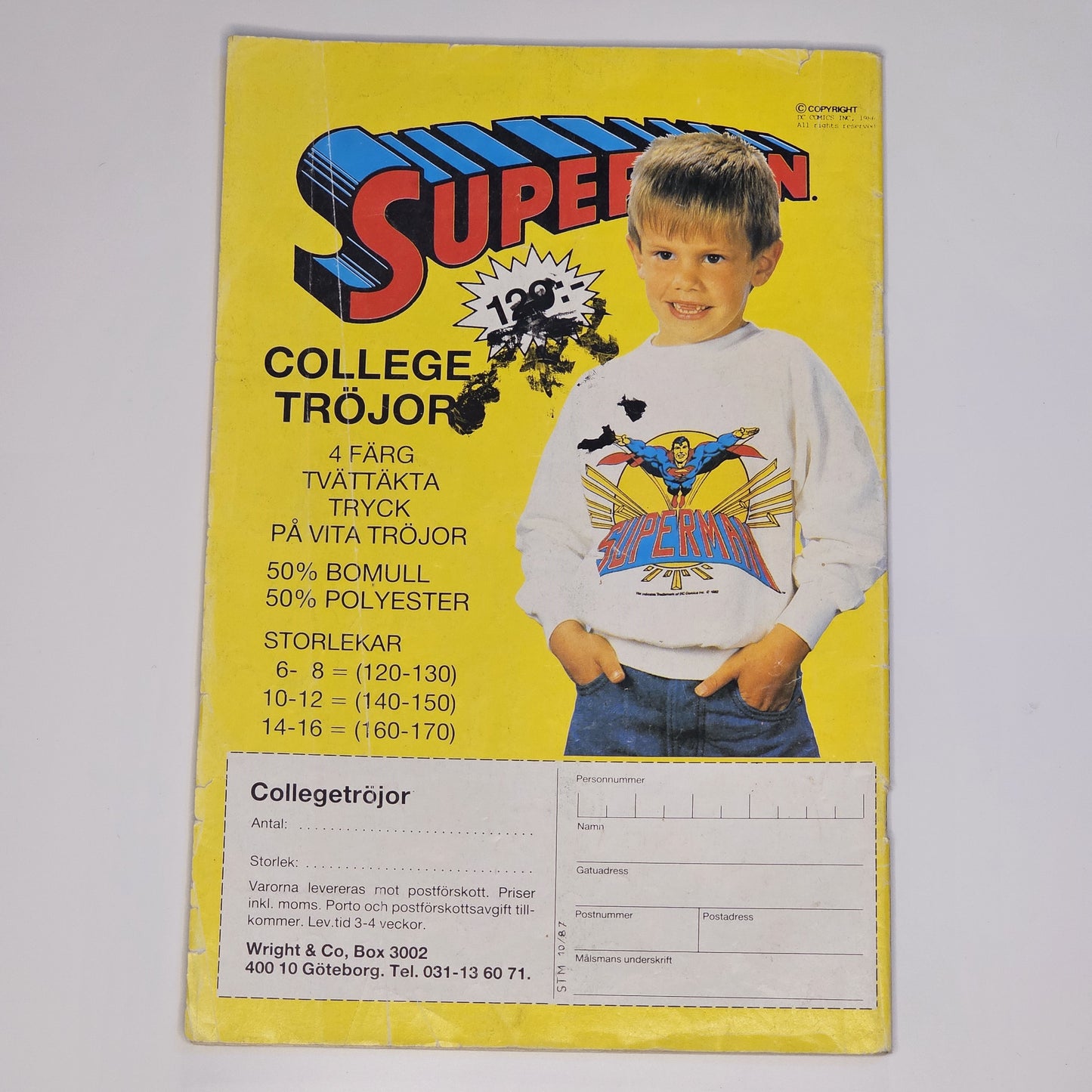 Stålmannen Nr 10 1987 #VG#