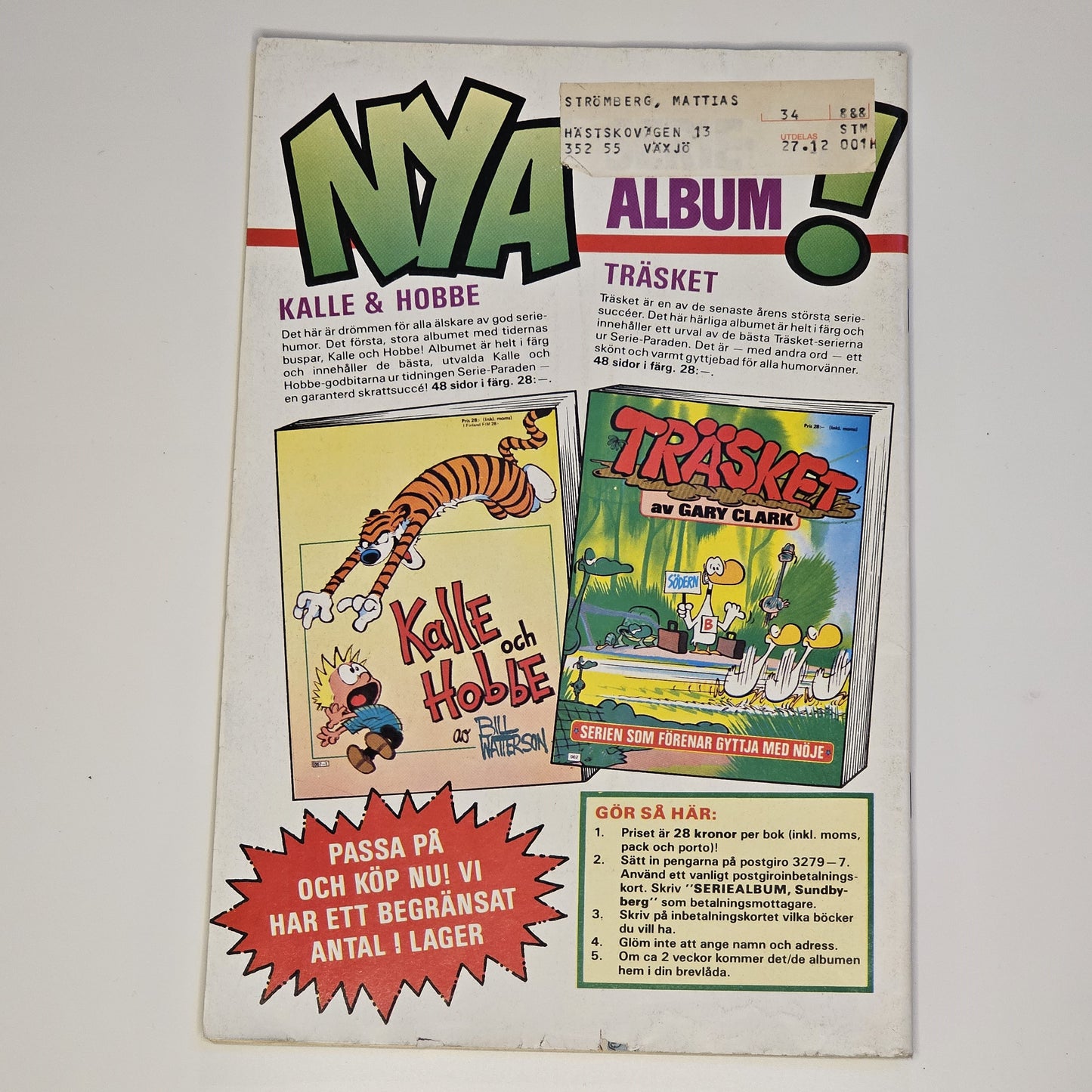 Stålmannen Nr 1 1989 #VG#