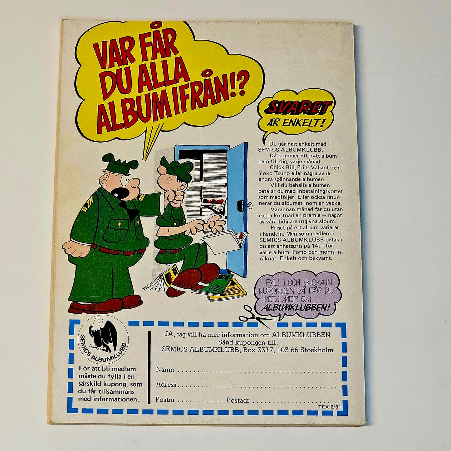 Tex Willer Nr 6 1981 #FN#