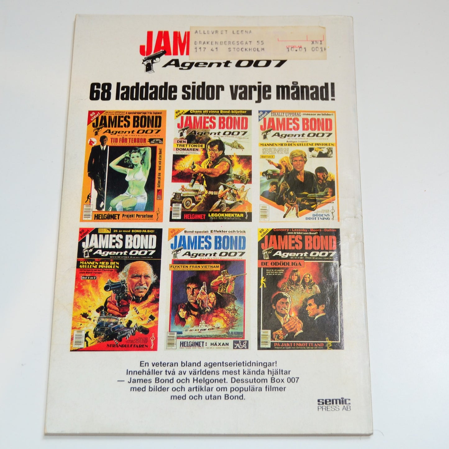 Agent X9 Nr 1 1989 #VG#