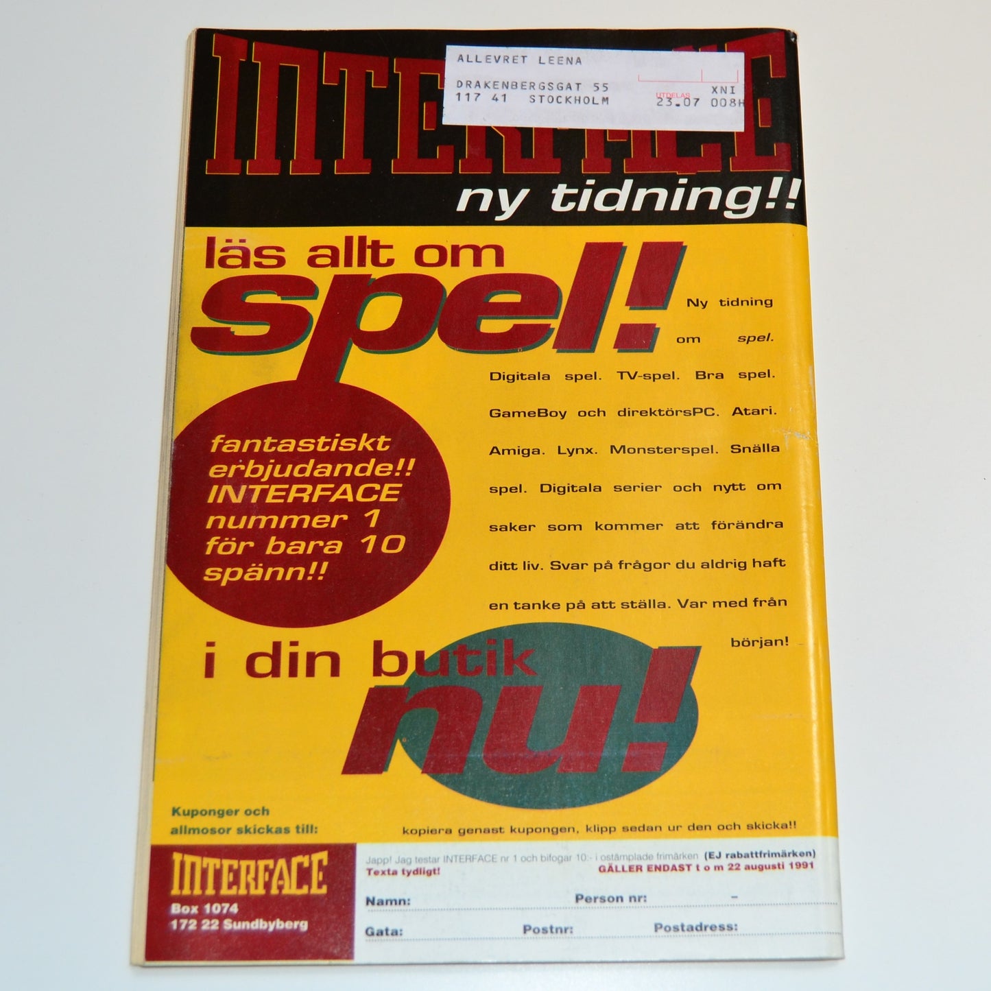 Agent X9 Nr 8 1991 #VG#