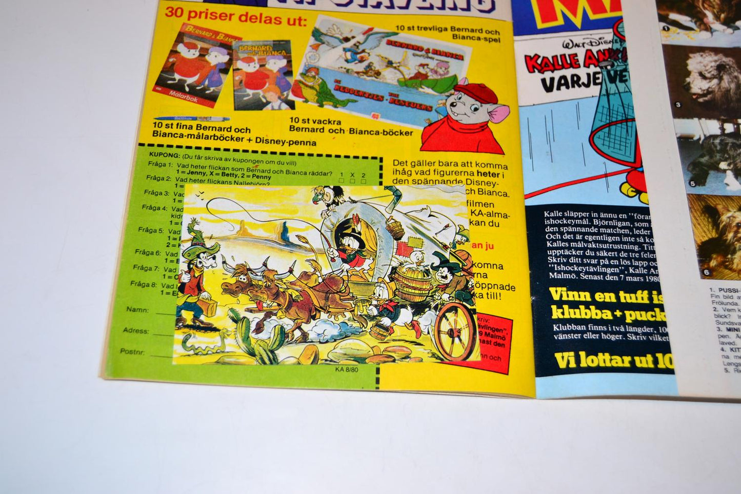 Kalle Anka & Co Nr 8 1980 #FN# + Bilaga