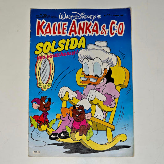 Kalle Anka & Co Nr 11 1986 #VG# + Reklambilaga