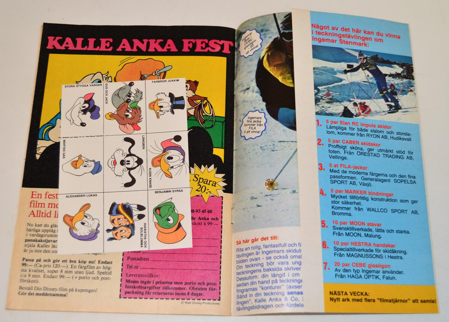 Kalle Anka & Co Nr 10 1978 #VF# + Bilaga