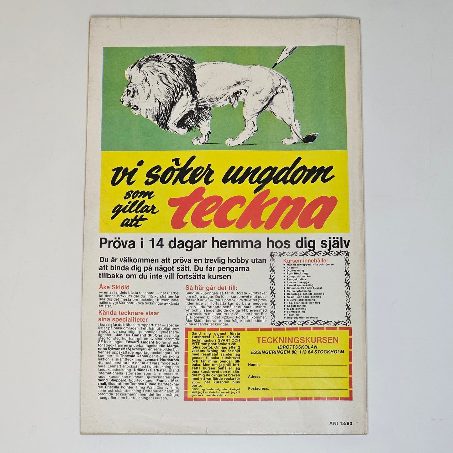 Agent X9 Nr 13 1980 #VG#