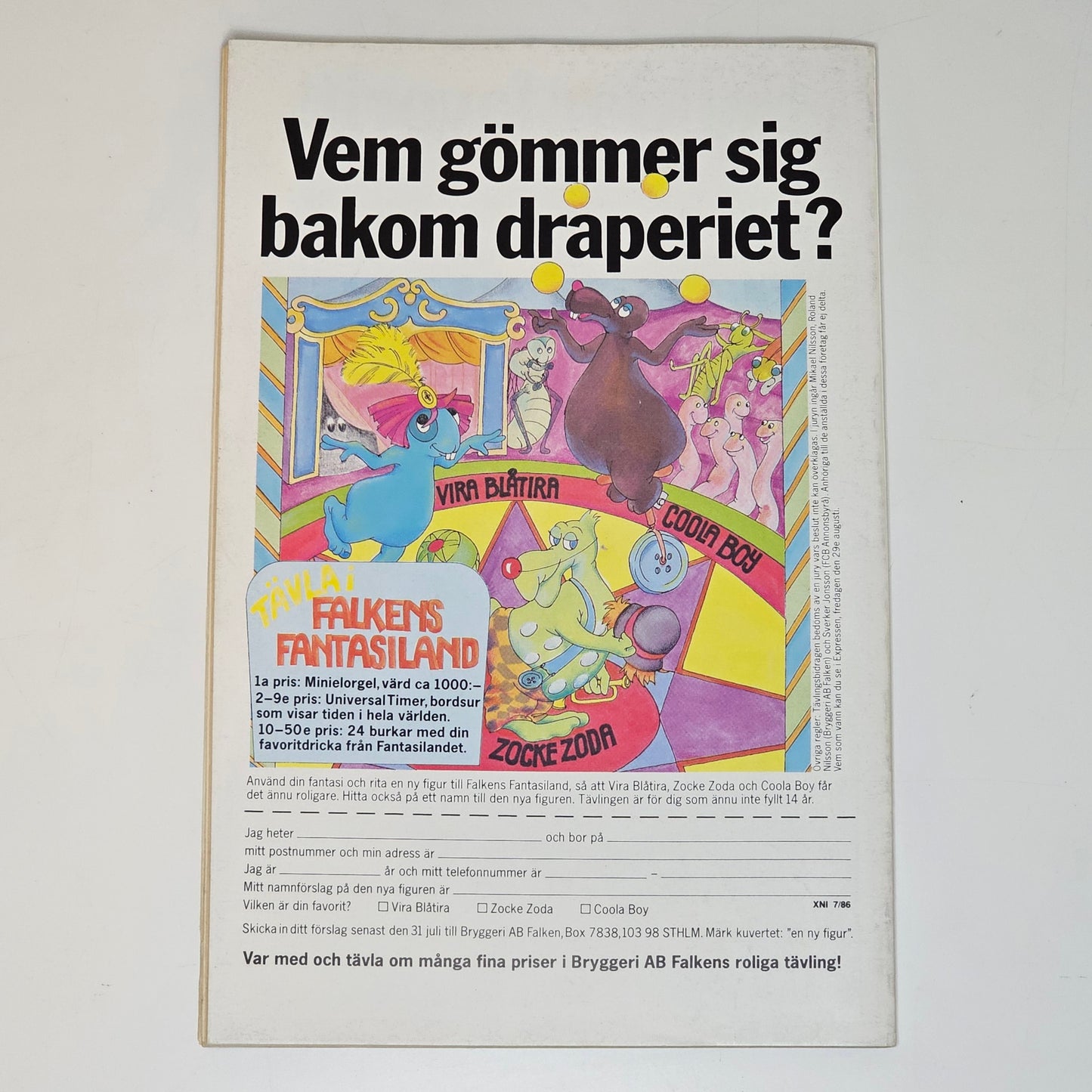 Agent X9 Nr 7 1986 #FN#