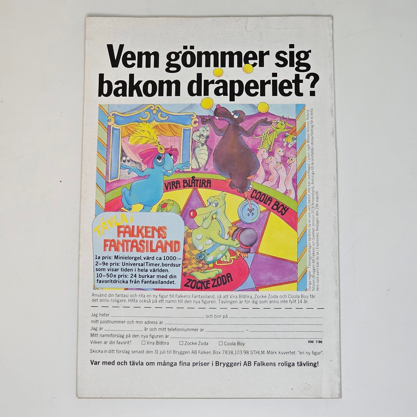 Agent X9 Nr 7 1986 #FN#