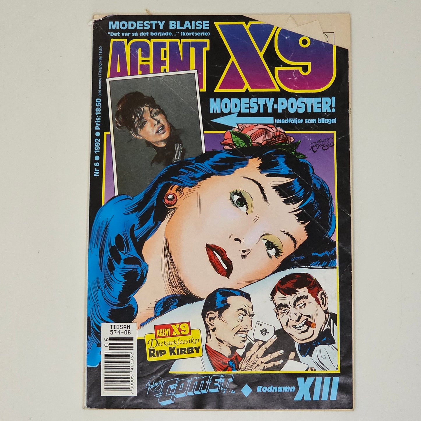 Agent X9 Nr 6 1992 #GD# + Affisch