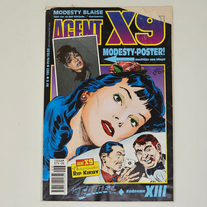 Agent X9 Nr 6 1992 #GD# + Affisch