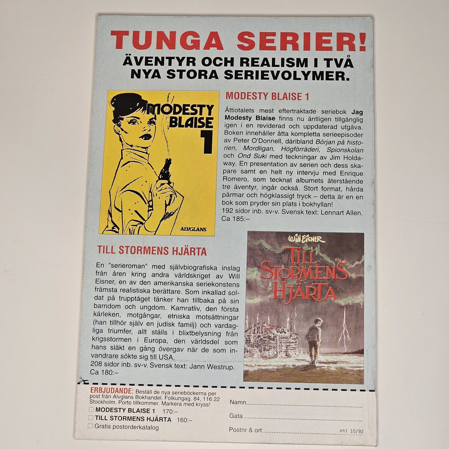 Agent X9 Nr 10 1992 #FN#