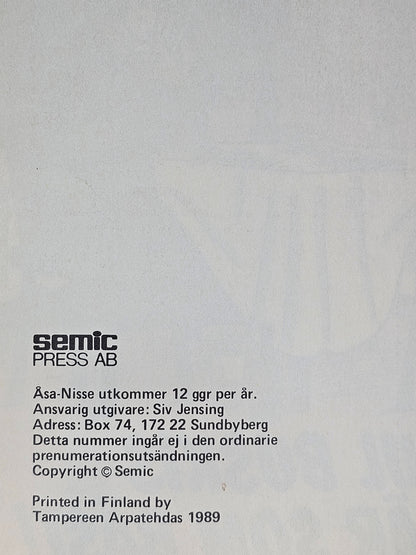 Åsa-Nisse Album 1989 #VF#