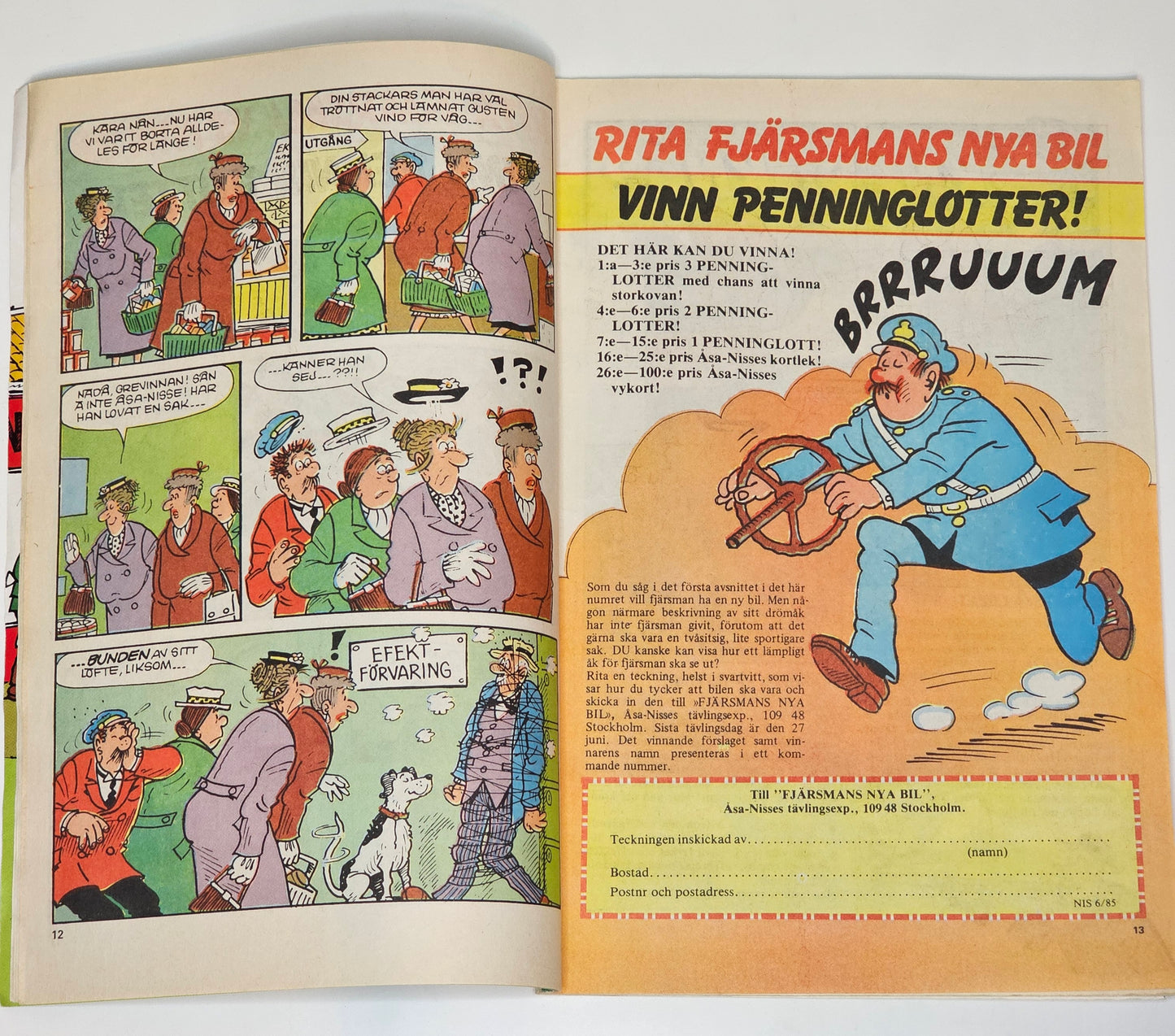 Åsa-Nisse Nr 6 1985 #VG#