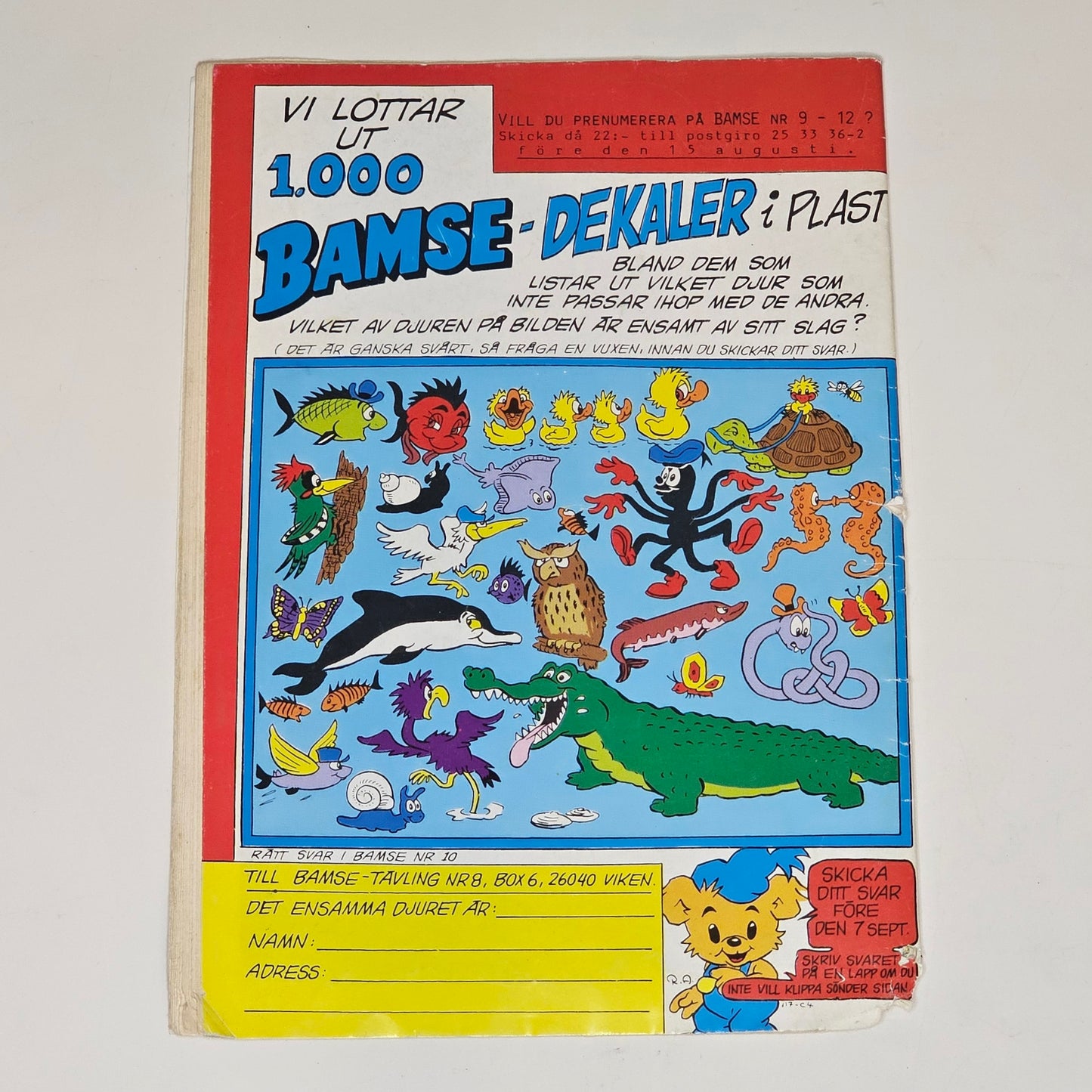 Bamse Nr 8 1983 #FR#