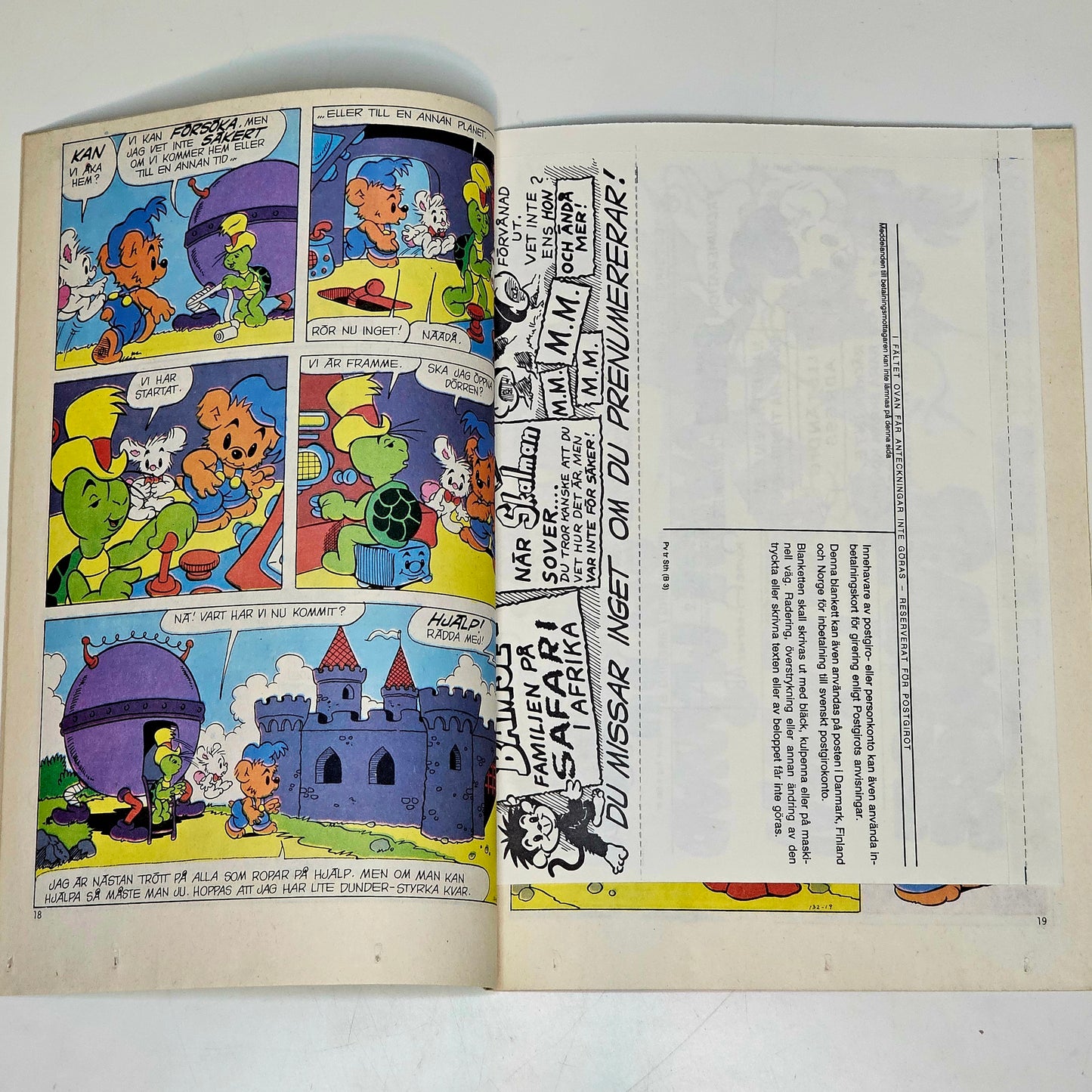 Bamse Nr 11 1984 #VF# + Prenumerationsbilaga
