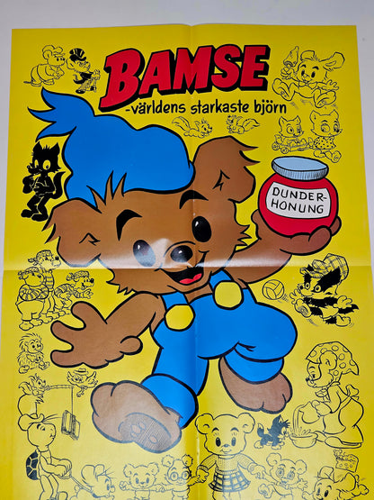 Bamse Nr 6 1984 #FN# + Affisch