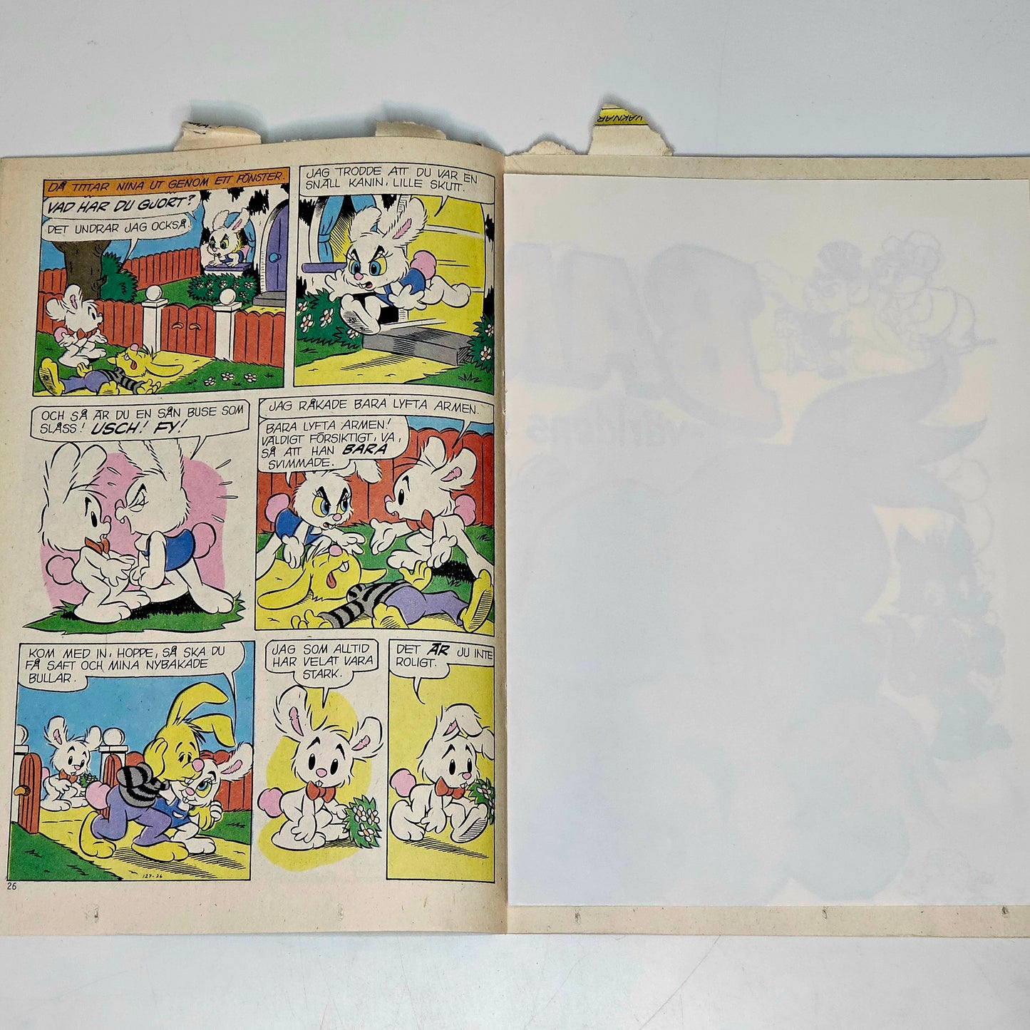 Bamse Nr 6 1984 #FN# + Affisch