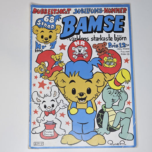 Bamse Nr 7 1990 #VG#
