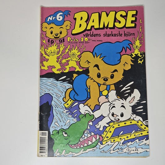 Bamse Nr 6 1991 #VG#