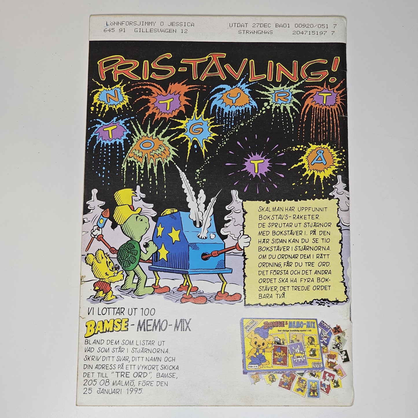 Bamse Nr 1 1995 #FN#