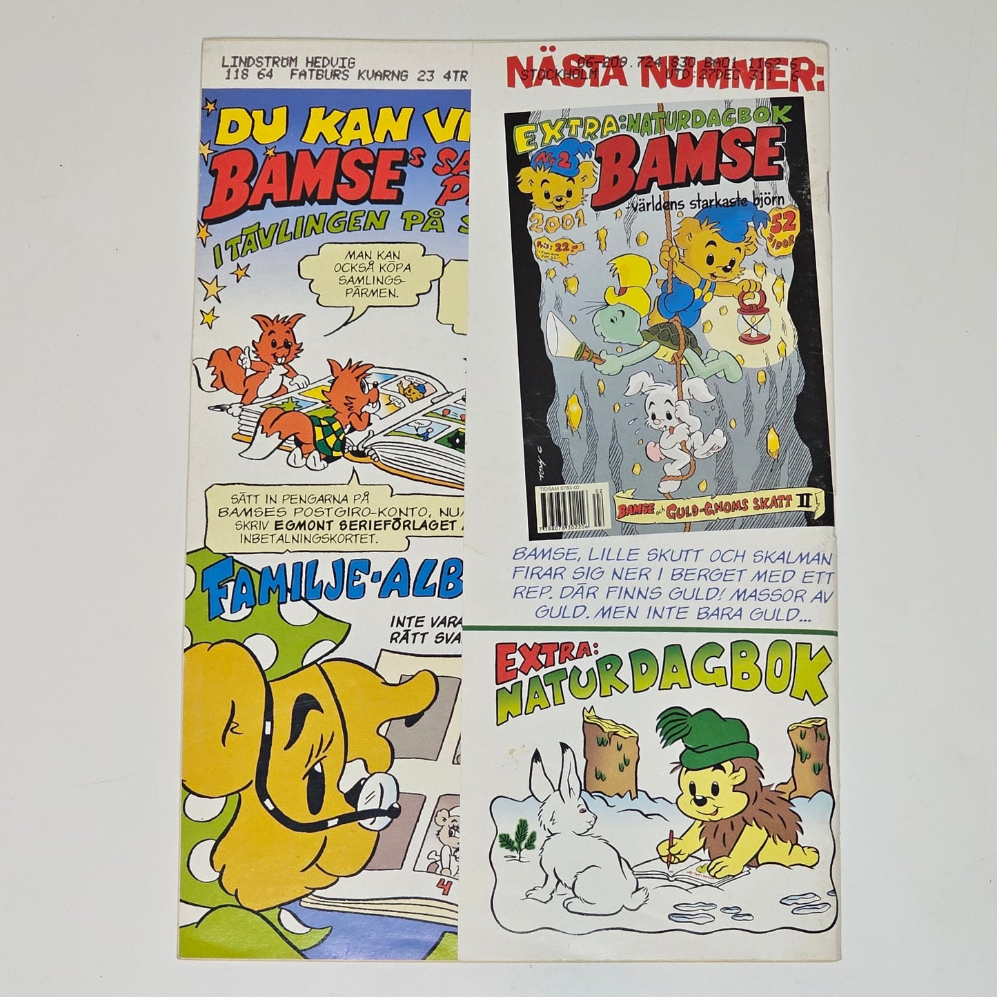 Bamse Nr 1 2001 #FN#