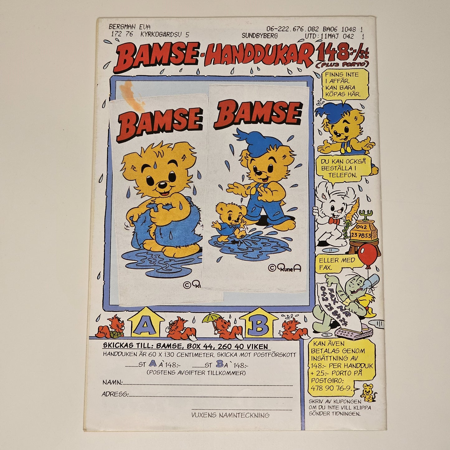 Bamse Nr 6 2001 #FN#