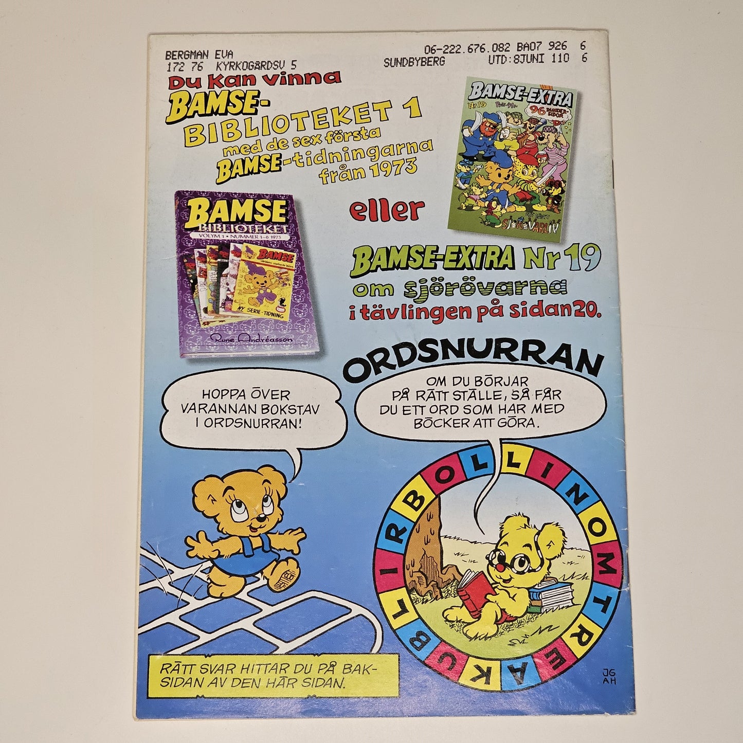 Bamse Nr 7 2001 #FN#