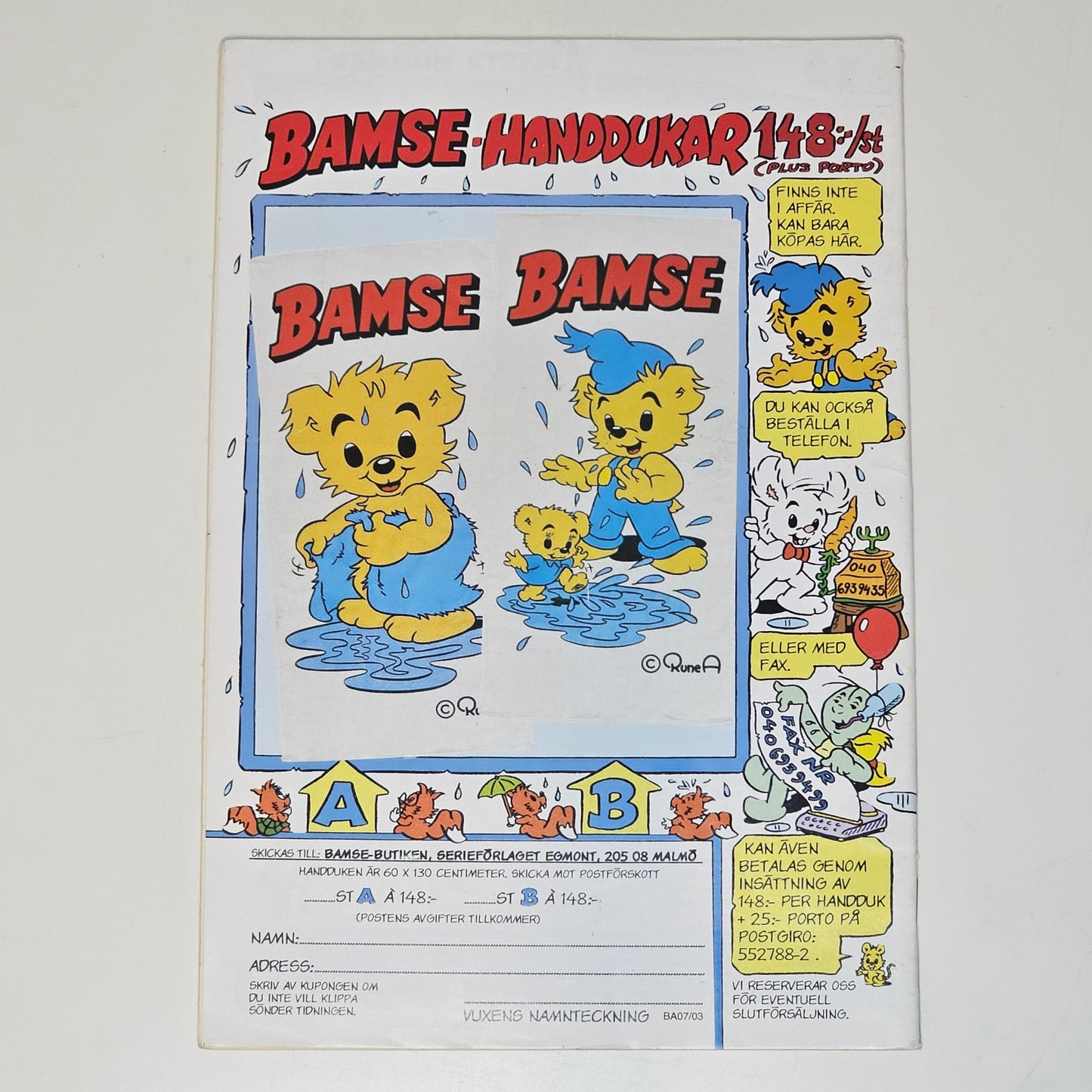 Bamse Nr 7 2003 #FN#