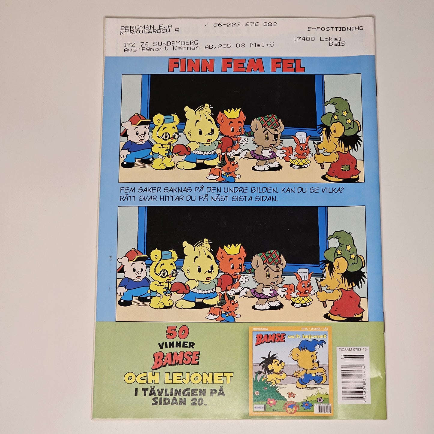 Bamse Nr 15 2005 #FN#