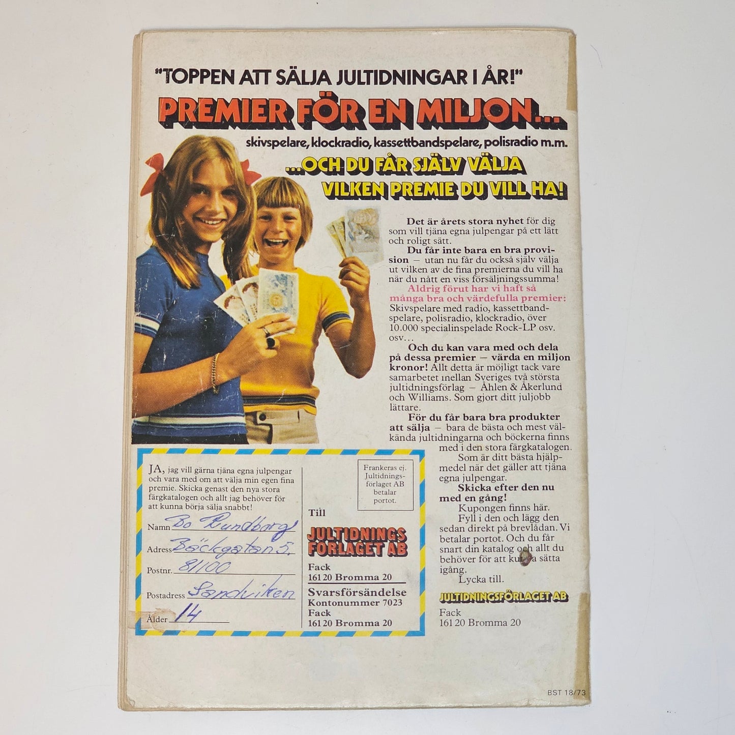 Buster Nr 18 1973 #GD# - Ulrika Knape