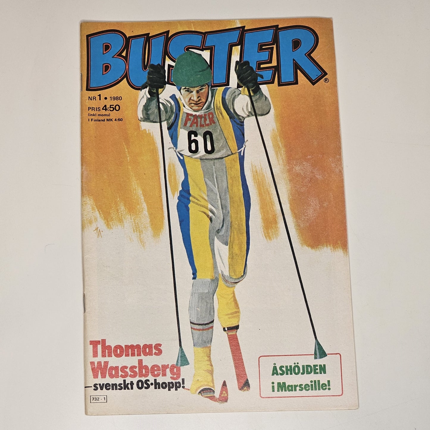 Buster Nr 1 1980 #VF# + Bilaga – Thomas Wassberg