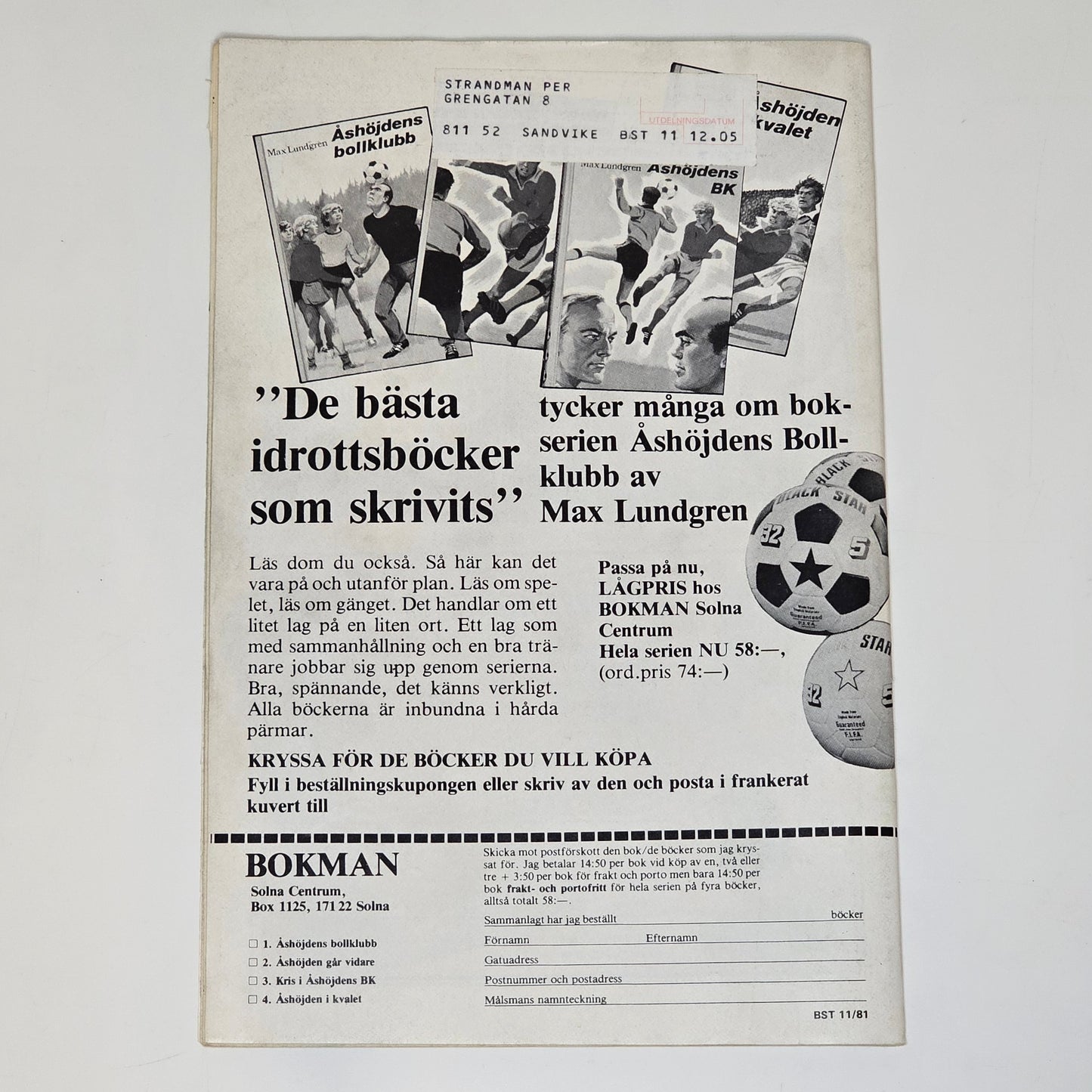 Buster Nr 11 1981 #VG#