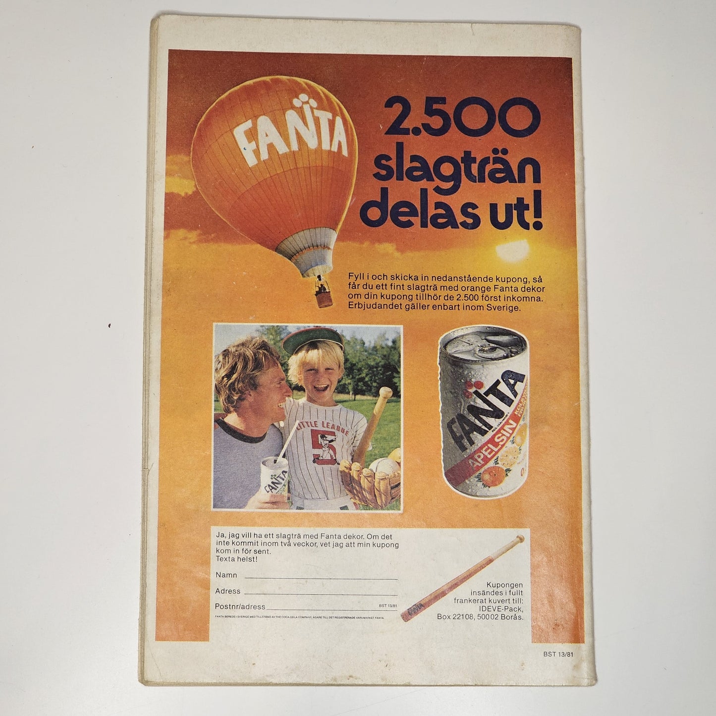 Buster Nr 13 1981 #FN# + Reklambilaga