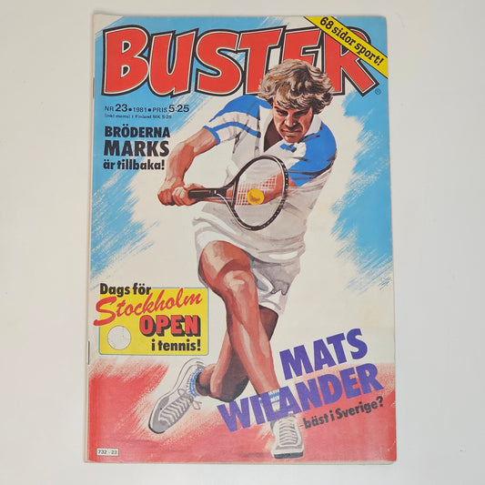 Buster Nr 23 1981 #FN# + Bilaga - Mats Wilander