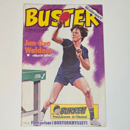 Buster Nr 24 1981 #VG# - Jan-Ove Waldner
