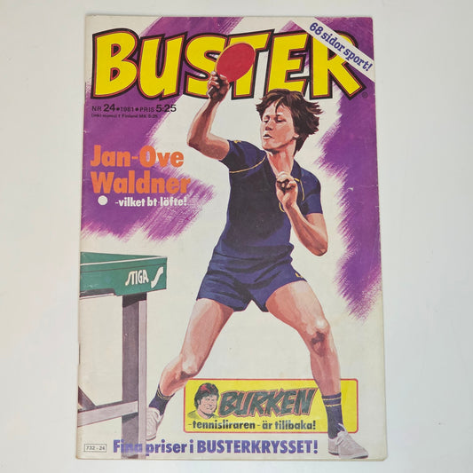 Buster Nr 24 1981 #VG# - Jan-Ove Waldner