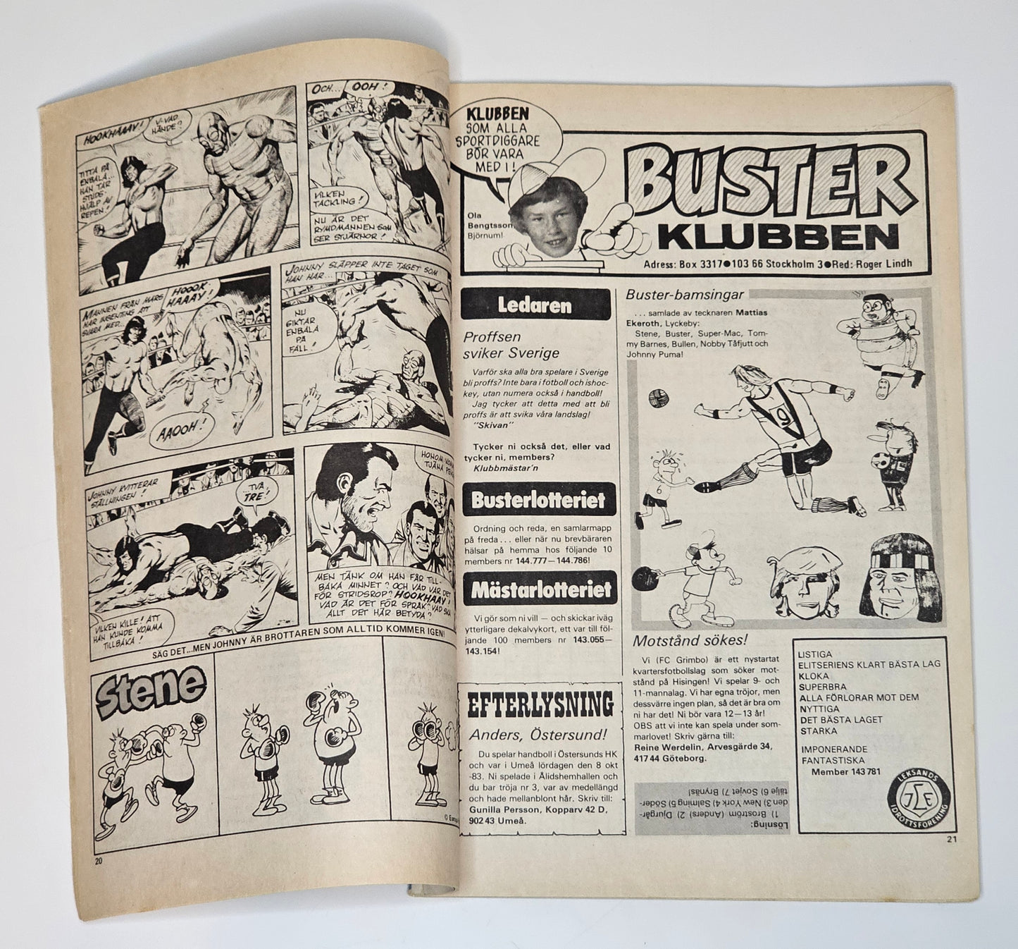 Buster Nr 5 1984 #VG#