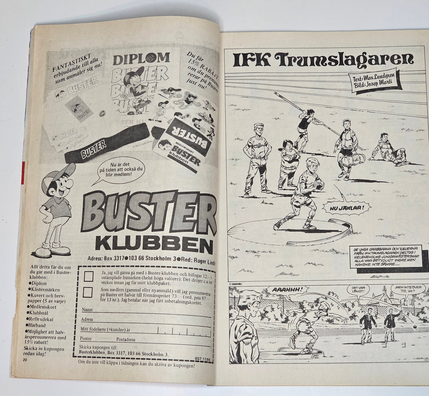 Buster Nr 17 1984 #VG#