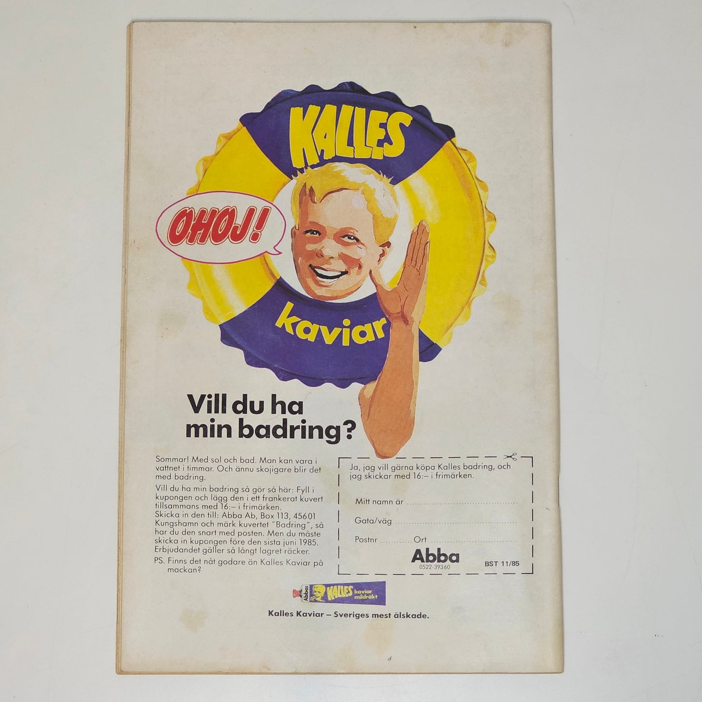 Buster Nr 11 1985 #FN# - Mats Wilander