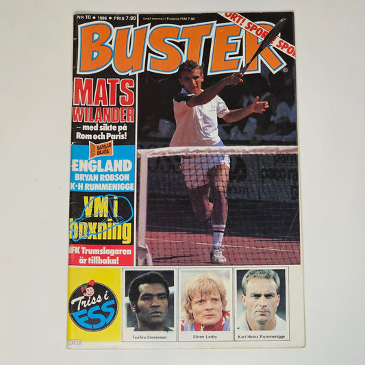Buster Nr 10 1986 #FN# - Mats Wilander