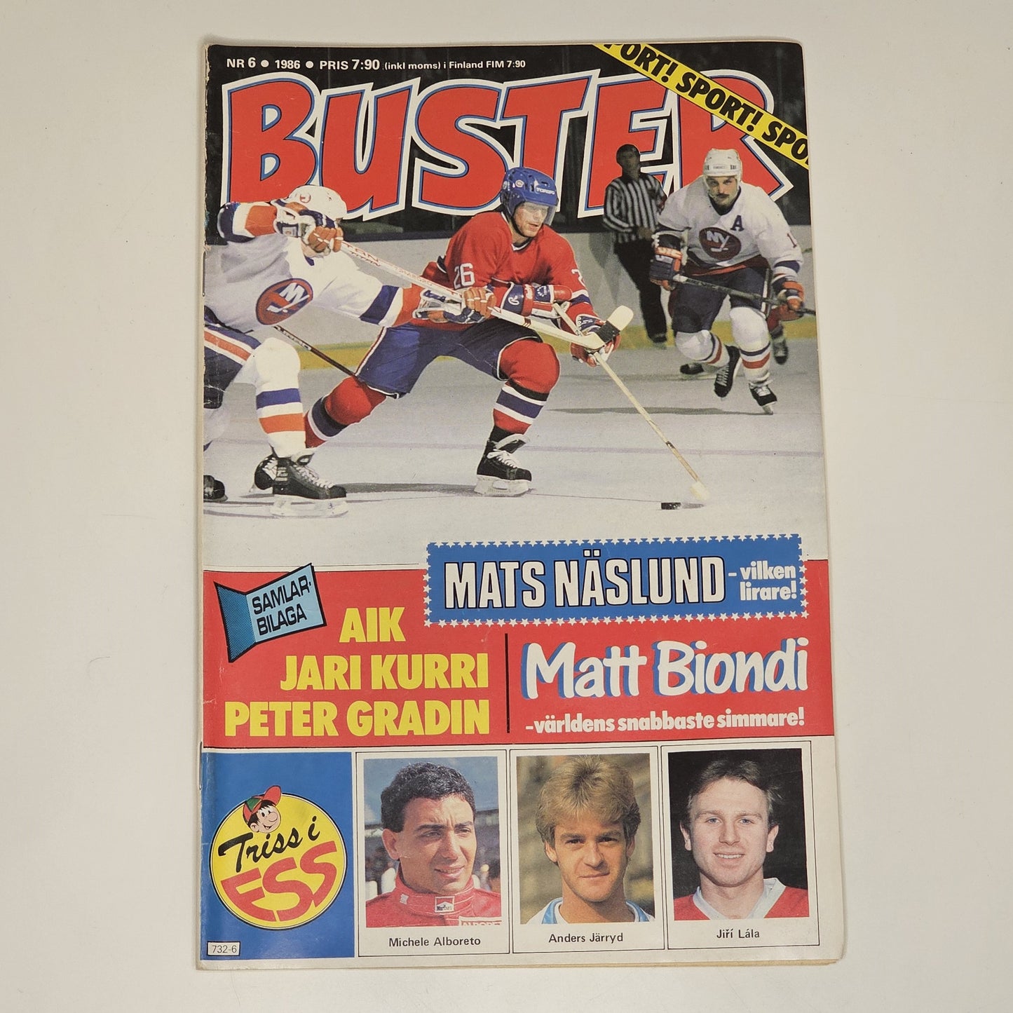 Buster Nr 6 1986 #VG# + Affisch