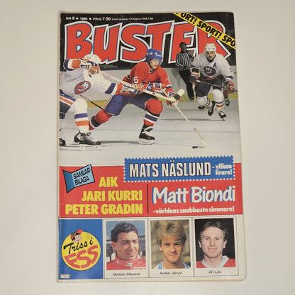 Buster Nr 6 1986 #VG# + Affisch