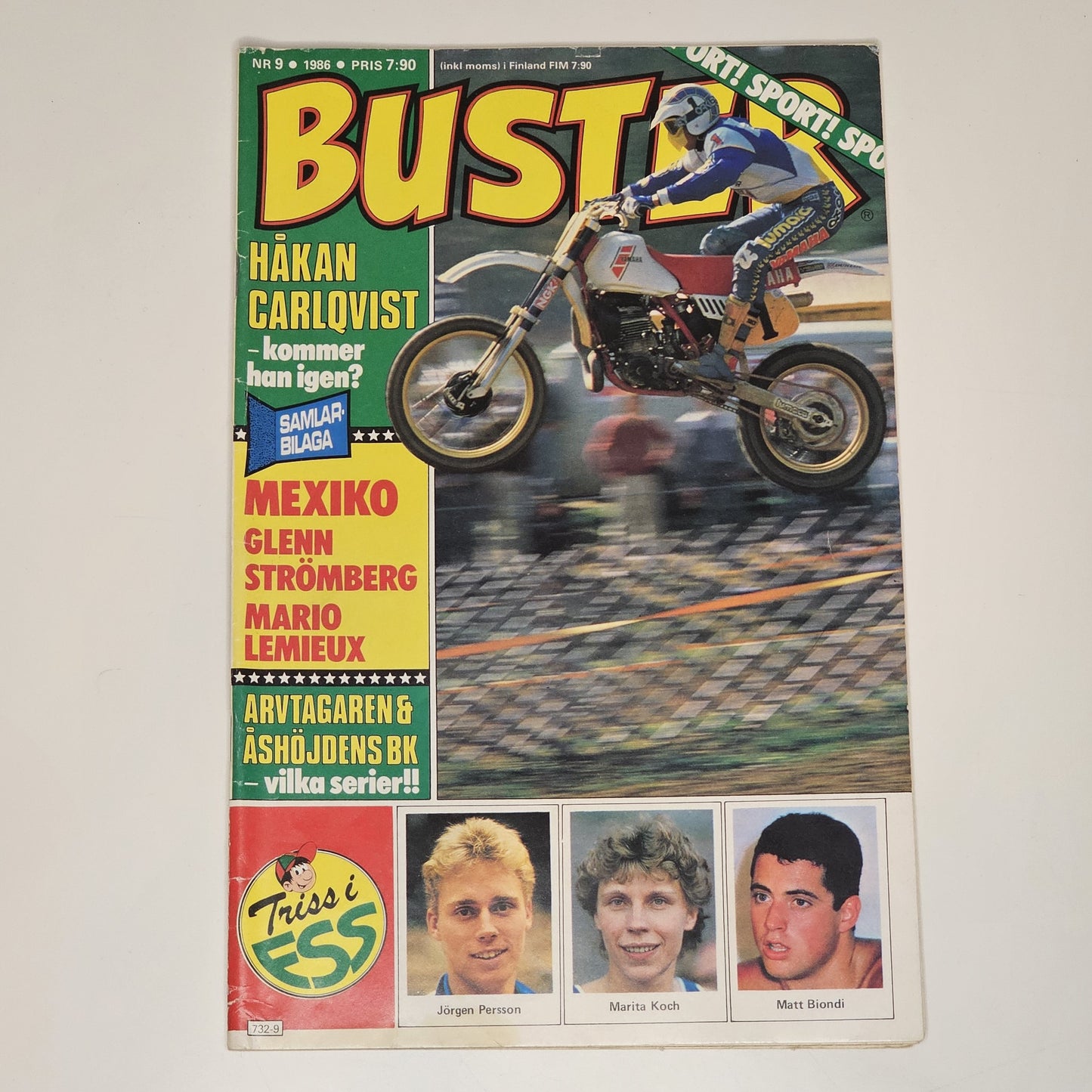Buster Nr 9 1986 #VG# + Affisch