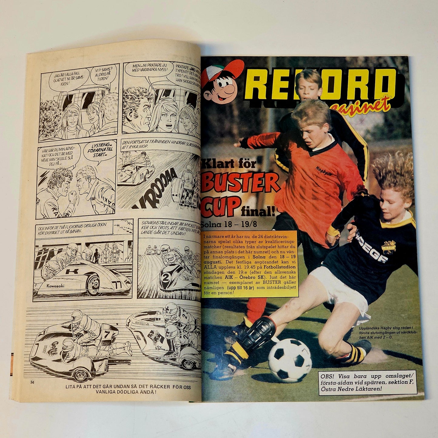 Buster Nr 16 1990 #VG# + Rekordmagasinet