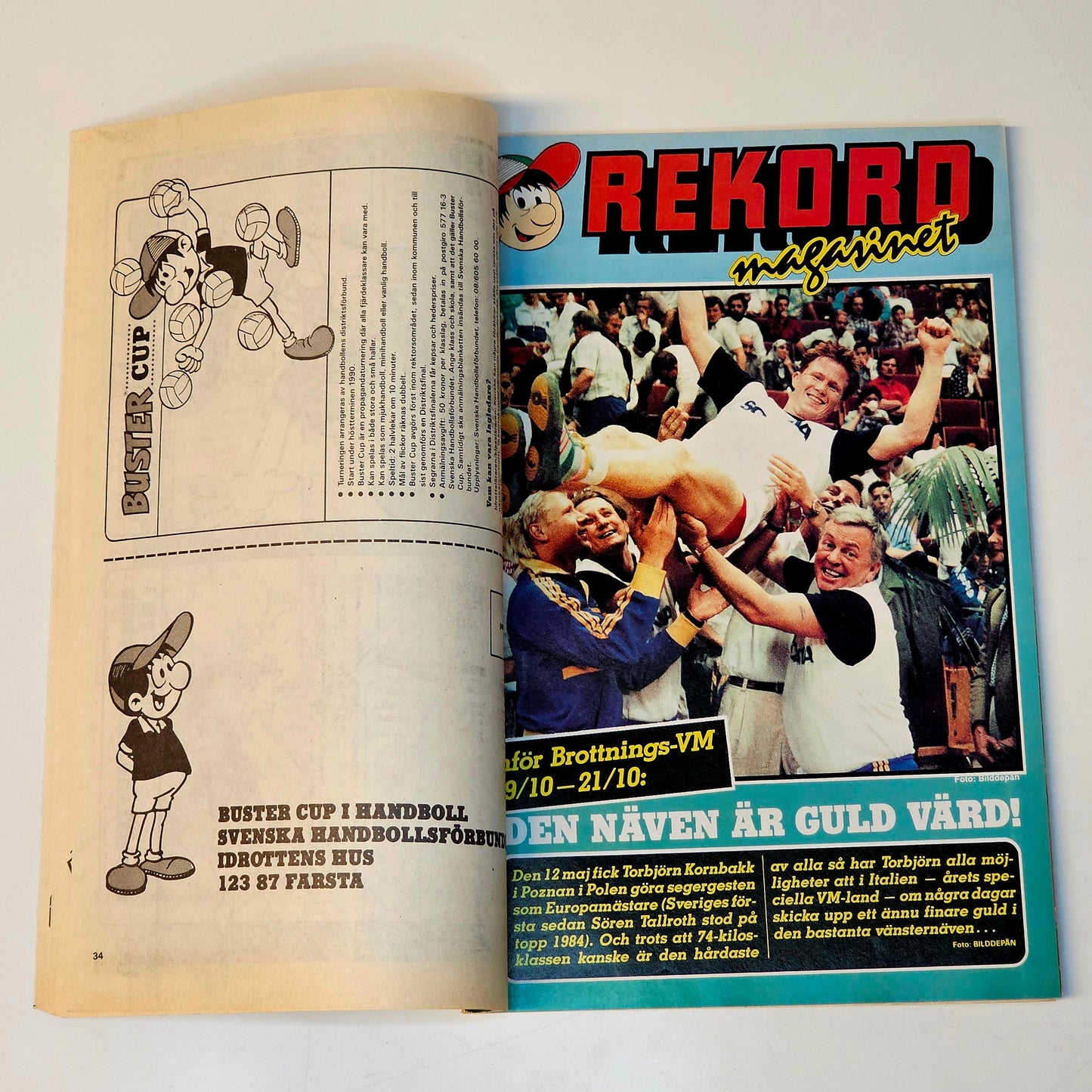 Buster Nr 21 1990 #VG# + Rekordmagasinet