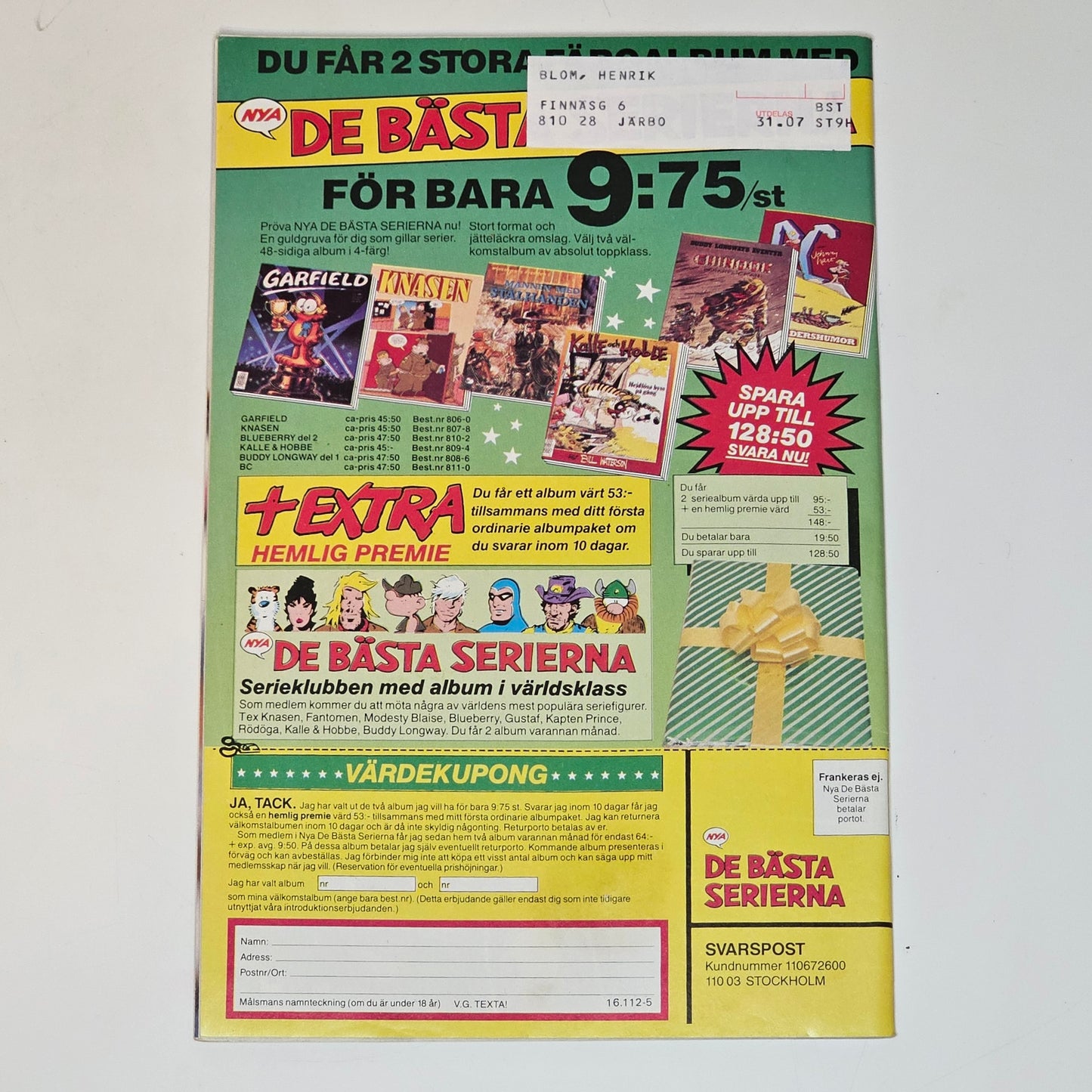 Buster Nr 16 1990 #FN# + Rekordmagasinet