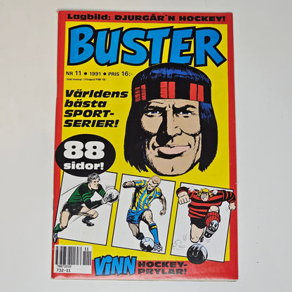 Buster Nr 11 1991 #VF# + Affisch (Djurgårdens IF)