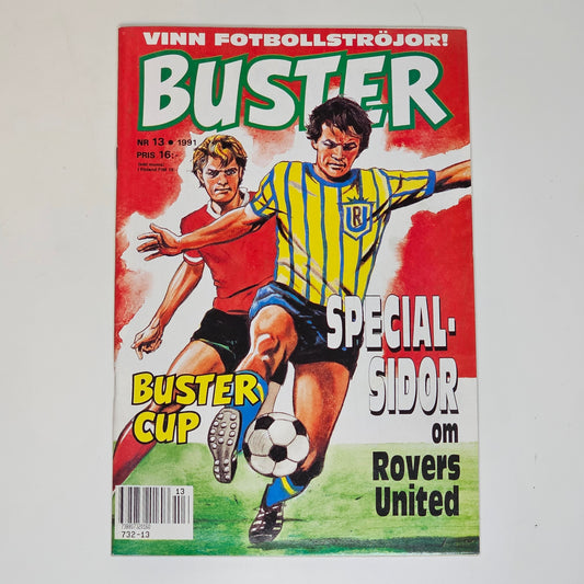 Buster Nr 13 1991 #FN# + Affisch (Chris Waddle)