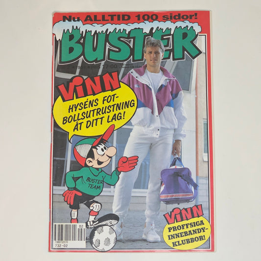 Buster Nr 2 1991 #FN# + Affisch (AIK & Färjestads BK)