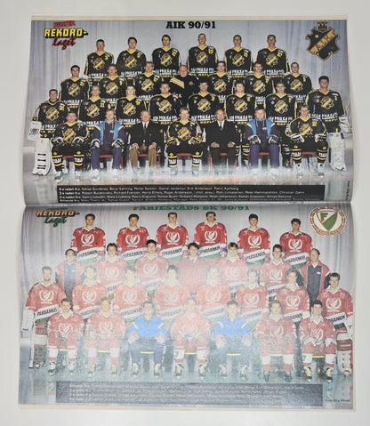 Buster Nr 2 1991 #FN# + Affisch (AIK & Färjestads BK)